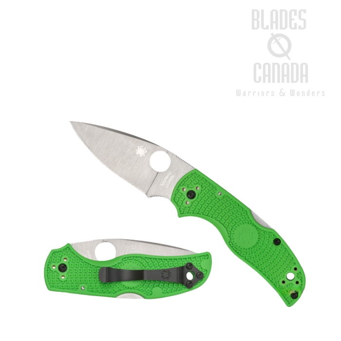 Spyderco Native 5 Salt Folding Knife, LC200N, FRN Green, C41PGR5