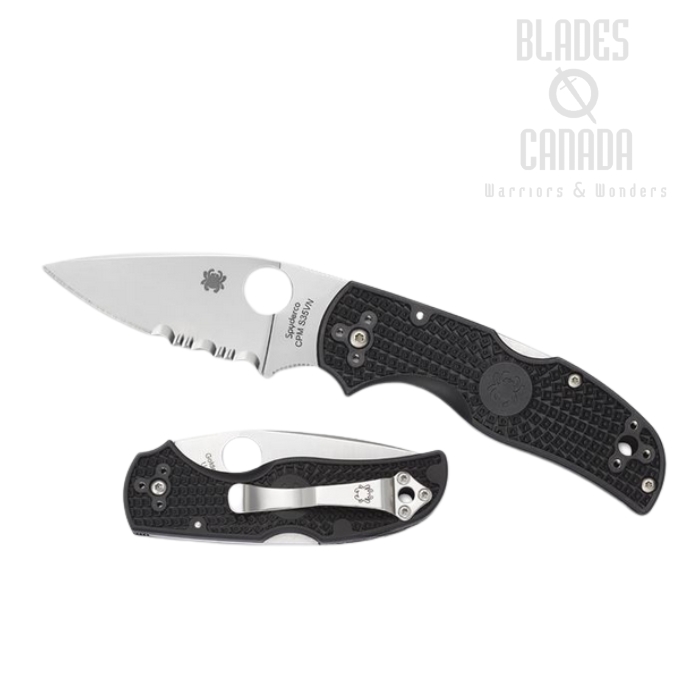 Spyderco Native 5 Folding Knife, CPM S30V Combo Edge, FRN, C41PSBK5