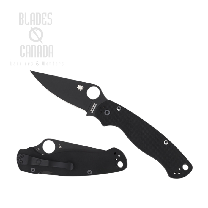Spyderco Para Military 2 Compression Lock Folding Knife, CPM-S45VN, G10 Black, C81GPBK2