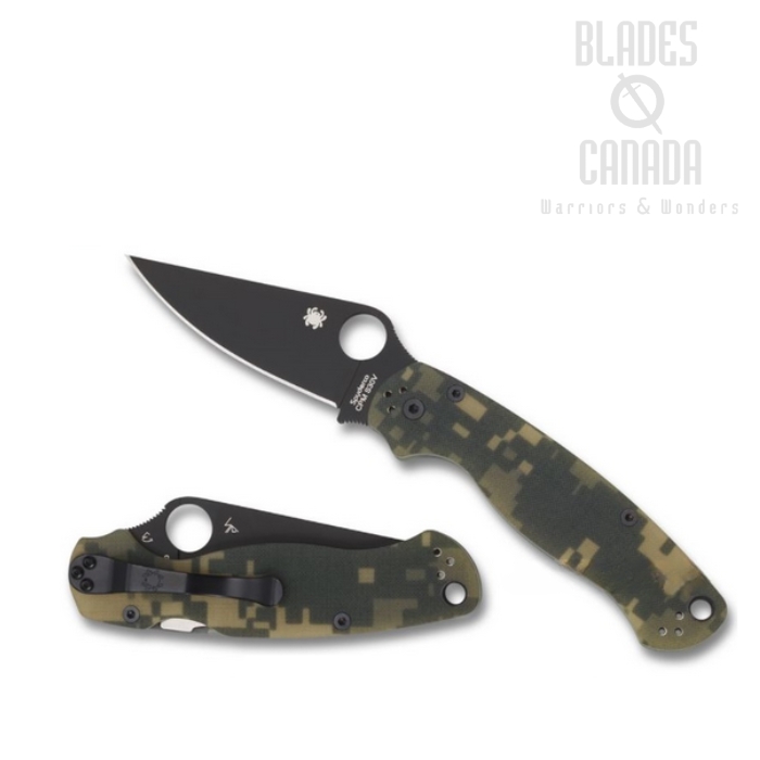 Spyderco Para Military 2 Compression Lock Knife, CPM S45VN, G10 Digi Camo, C81GPCMOBK2