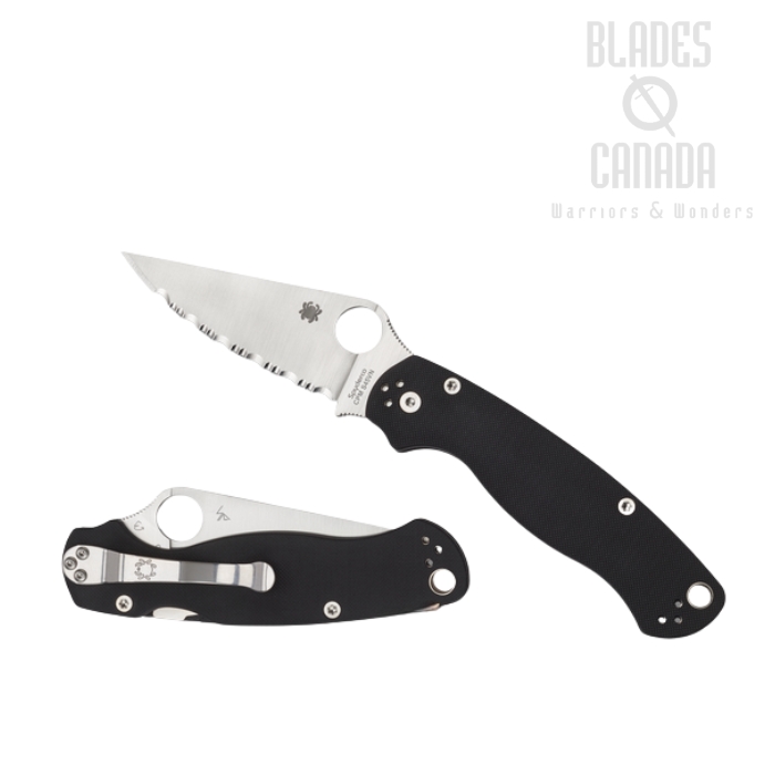 Spyderco Para Military 2 Compression Lock Folding Knife, CMP S45VN, G10, C81GS2