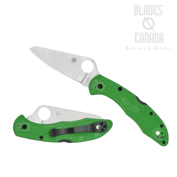 Spyderco Salt 2 Folding Knife, LC200N, FRN Green, C88FPGR2