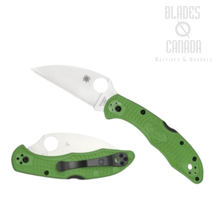 Spyderco Salt 2 Folding Knife, LC200N Wharncliffe, FRN Green, C88FPWCGR2