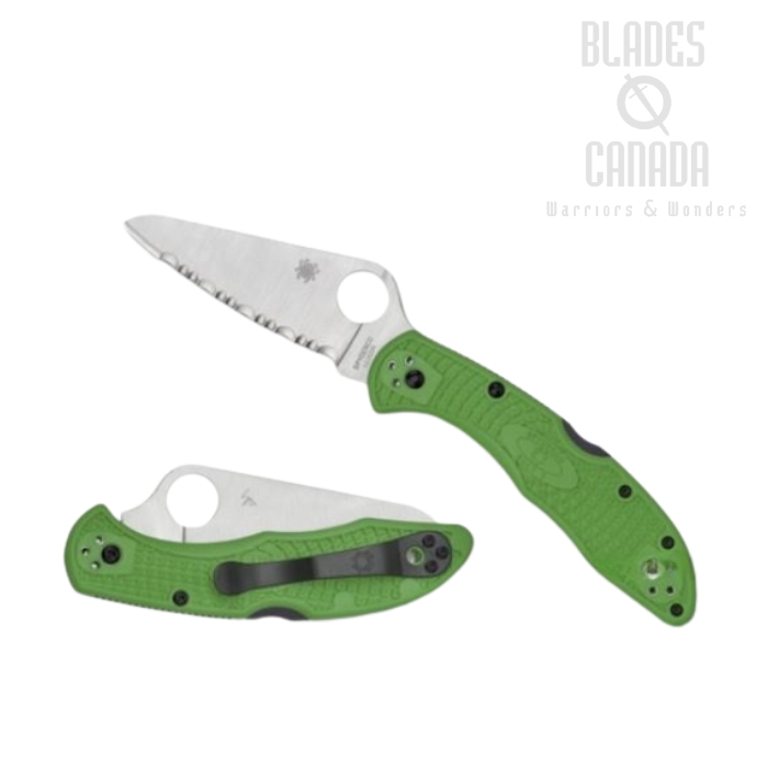 Spyderco Salt 2 Folding Knife, LC200N, FRN Green, C88FSGR2