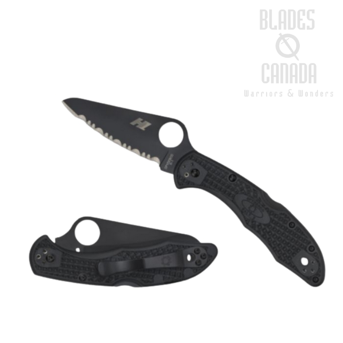 Spyderco Salt 2 Folding Knife, H1 Steel, FRN Black, C88SBBK2