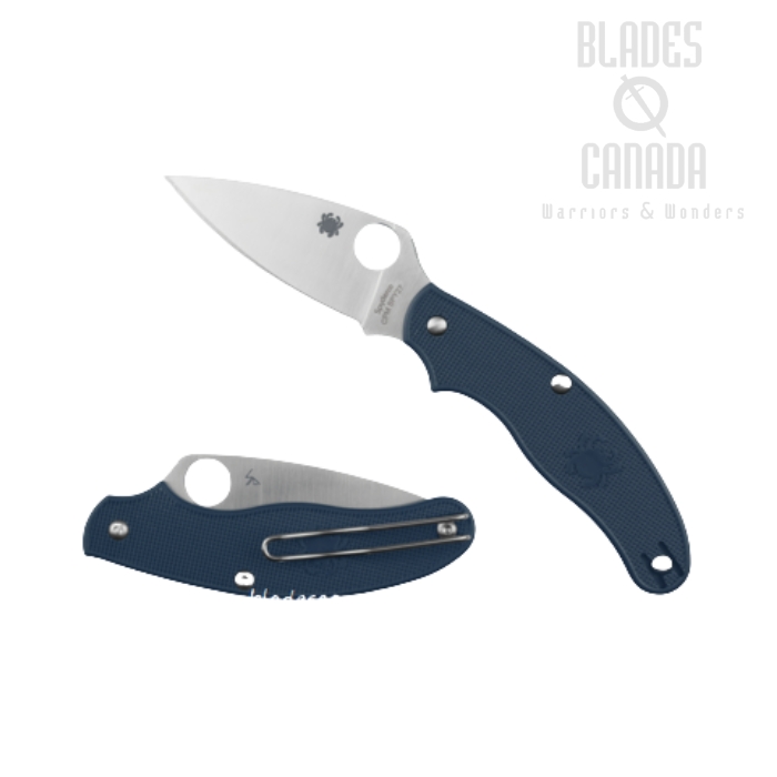 Spyderco UK Penknife Lightweight Slipjoint Folding Knife, CPM SPY27, FRN Blue, C94PCBL