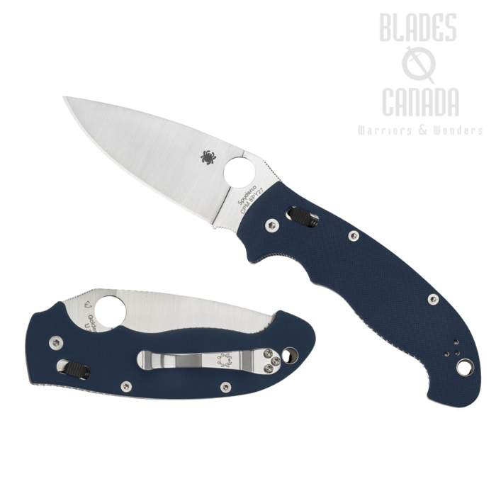 Spyderco Manix 2 XL Folding Knife, CPM SPY27, G10 Cobalt Blue, C95GPCBL2