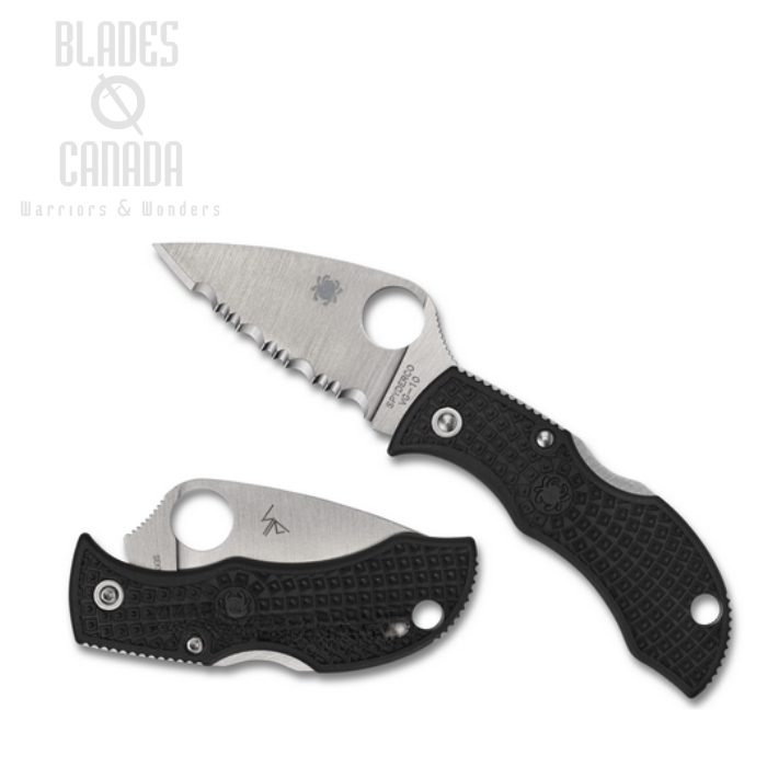 Spyderco Manbug Lightweight Folding Knife, VG10 SpyderEdge, FRN Black, MBKLFS