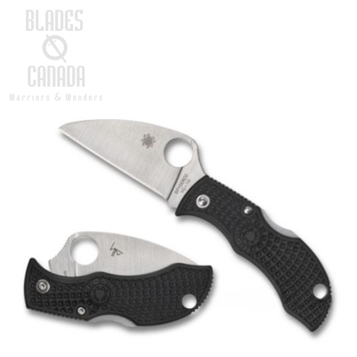 Spyderco Manbug Folding Knife, VG10 Wharncliffe, FRN Black, CMBKWP