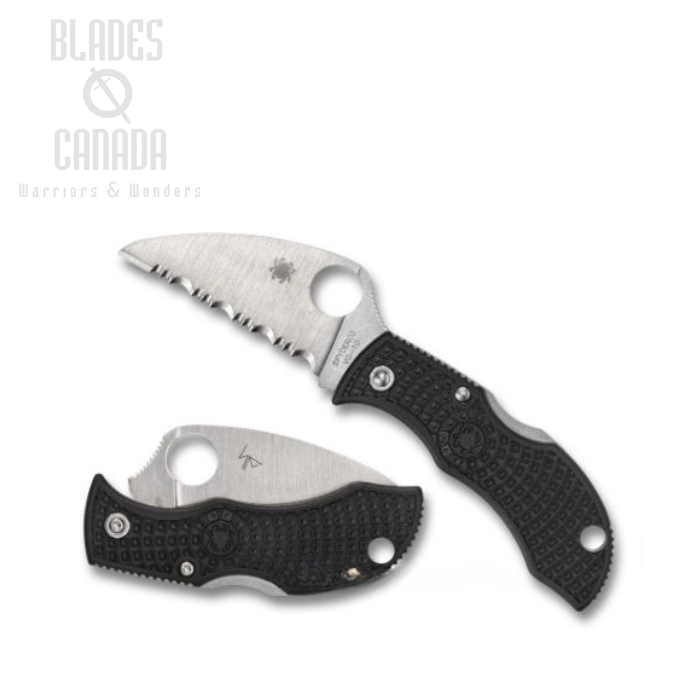 Spyderco Manbug Folding Knife, VG10 Wharncliffe, FRN Black, CMBKWS