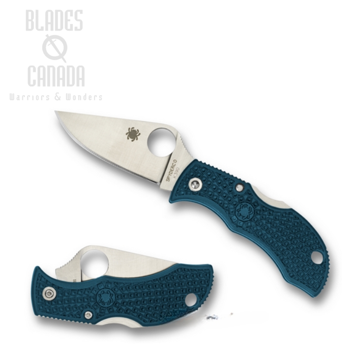 Spyderco Manbug Folding Knife, K390, FRN Blue, MFPK390