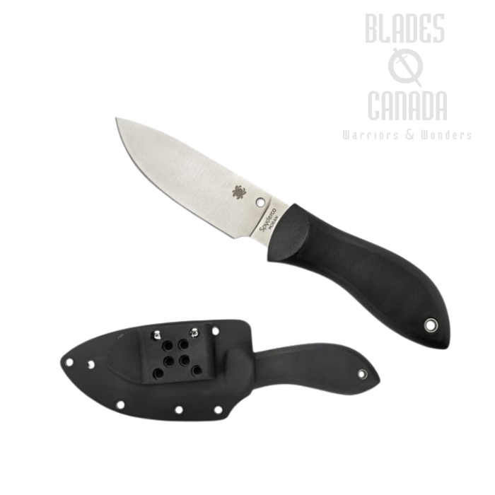 Spyderco Bill Moran Fixed Blade Knife, VG10, FRN Black, FB02P