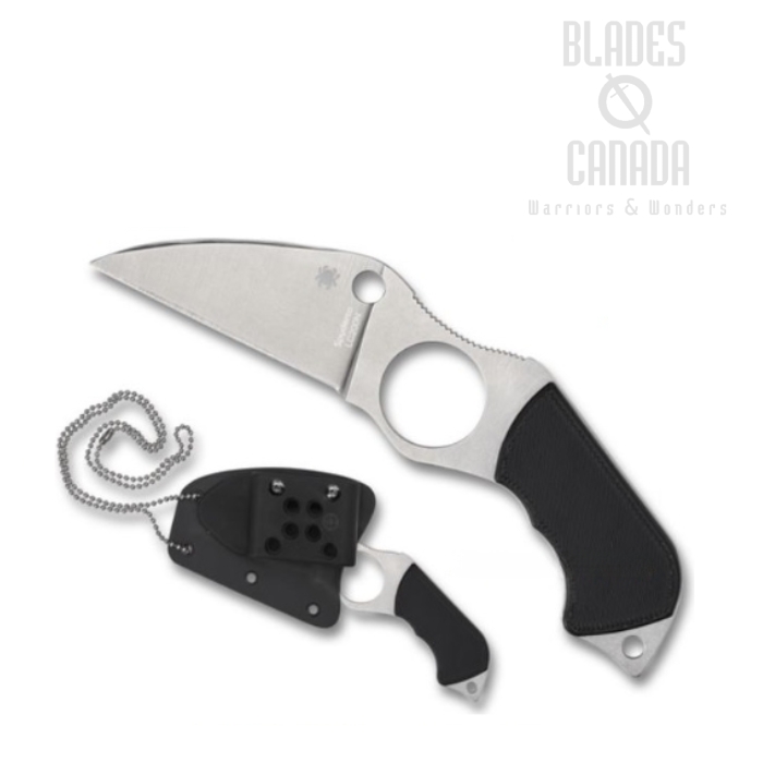 Spyderco Swick 6 Small Hole, LC200N Wharncliffe, G10 Black, FB14P6