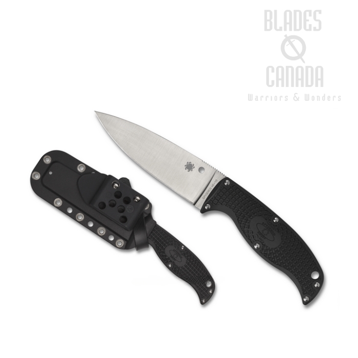 Spyderco Enuff 2 Fixed Blade Knife, VG10, FRN Black, FB31PBK2