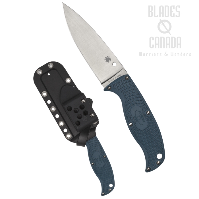 Spyderco Enuff 2 Fixed Blade Knife, K390, FRN Blue, FB31PBL2K390 Spyderco Enuff 2 Fixed Blade Knife, K390, FRN Blue, FB31PBL2K390