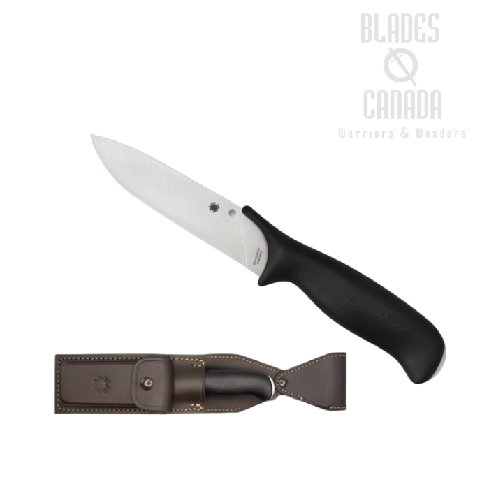 Spyderco Zoomer Fixed Blade Knife, CPM-20CV, G10 Black, FB42GP