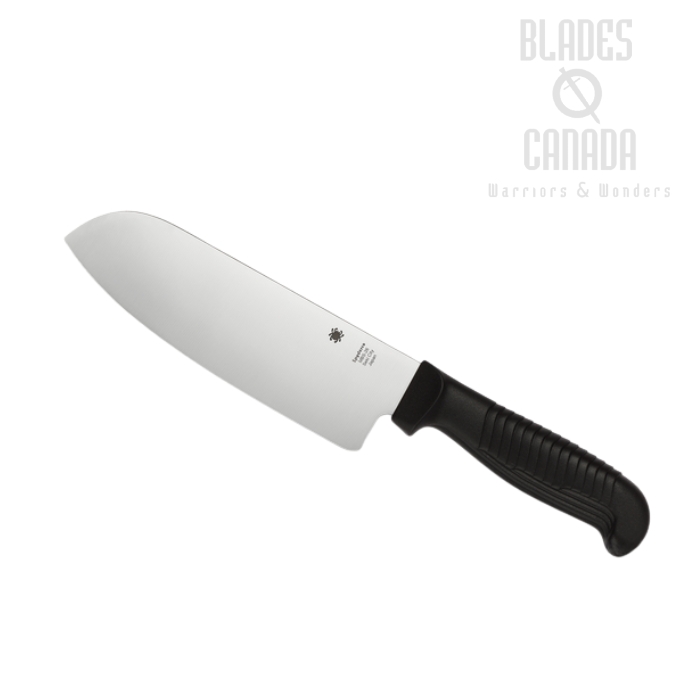 Spyderco Santoku Kitchen Knife, MBS-26 Steel, Polypropylene Handle, K08PBK