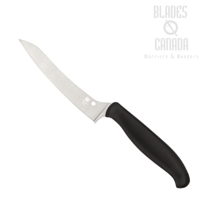 Spyderco Z-Cut Pointed Kitchen Knife, CTS BD1N Steel, Polypropylene, K14PBK