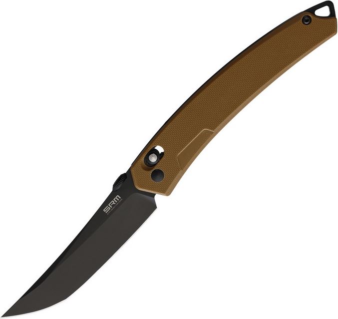 SRM Knives Model 9211 Folder, Brown G10, SRM9211GW - Click Image to Close