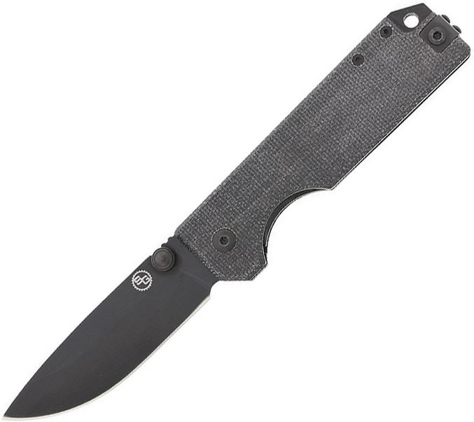 StatGear Ausus Folding Knife, D2, Black Micarta, STATAUSUSBLK