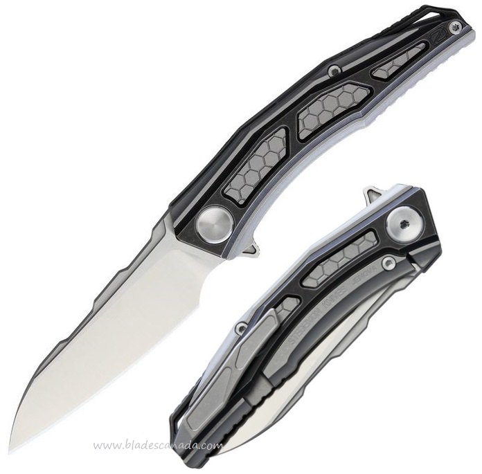 Stedemon Knives Jenova Framelock Folder, CTS-204P, Titanium Handle, STEA02BLS