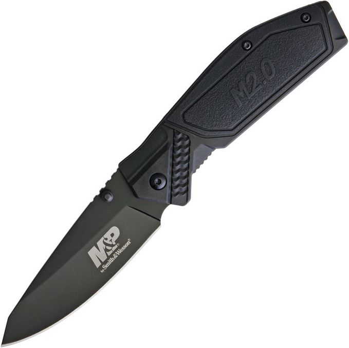 Smith & Wesson SW1085914 Black Stainless Blade, Linerlock