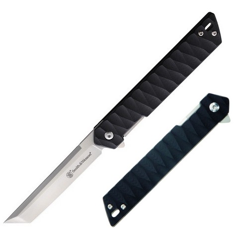 (image for) Smith & Wesson 24/7 Tanto Folder, Black G-10 Handle 1147097