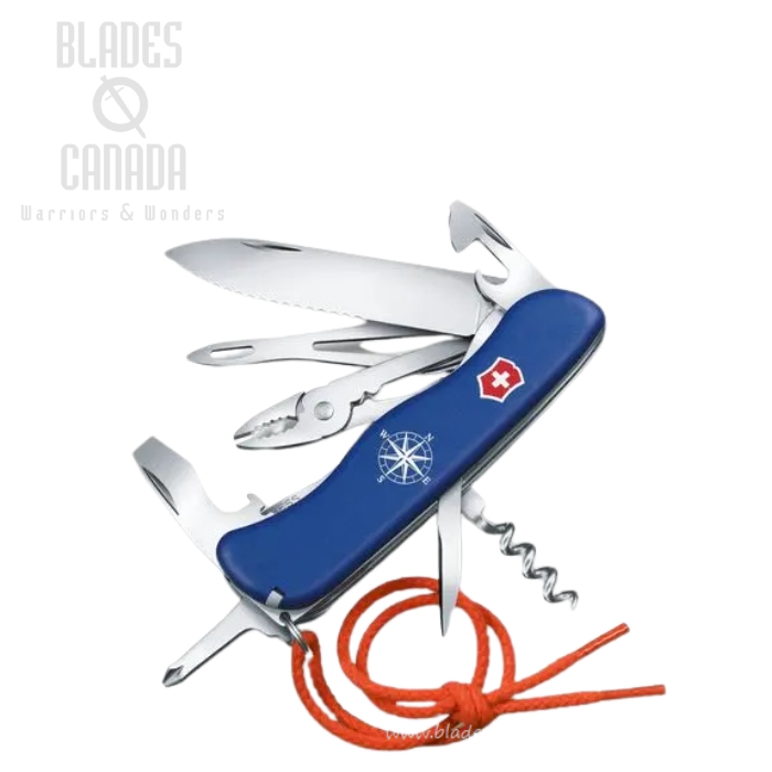 (image for) Victorinox Swiss Army Skipper Multitool, Blue with Compass Design, 0.8593.2W-X1