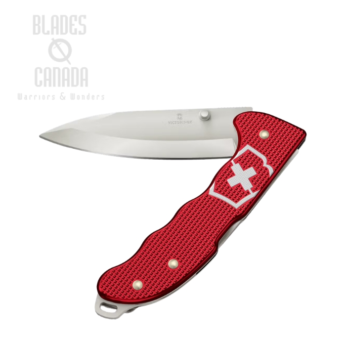 (image for) Victorinox Swiss Army Evoke Back Lock Folding Knife, Stainless Steel, Alox Red, 0.9411.D20