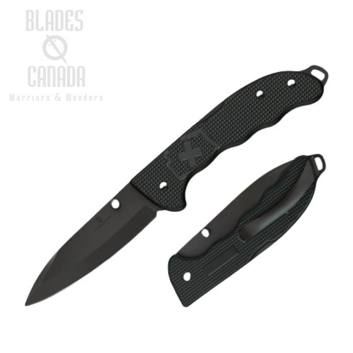 (image for) Victorinox Swiss Army Evoke BS Folding Knife, Stainless Black, Alox Black, 0.9415.DS23