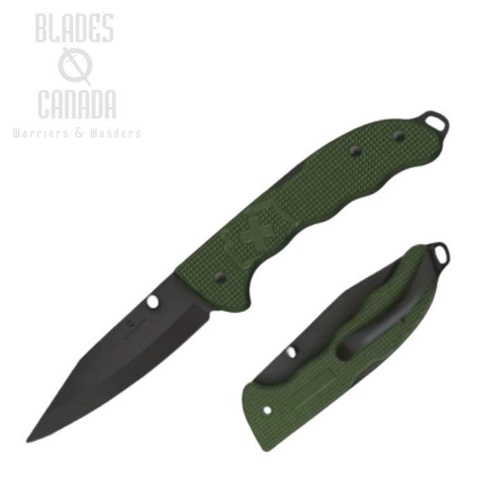 Victorinox Swiss Army Evoke BSH Folding Knife, Stainless Black, Alox Olive Green, 0.9425.DS24 (image for) Victorinox Swiss Army Evoke BSH Folding Knife, Stainless Black, Alox Olive Green, 0.9425.DS24