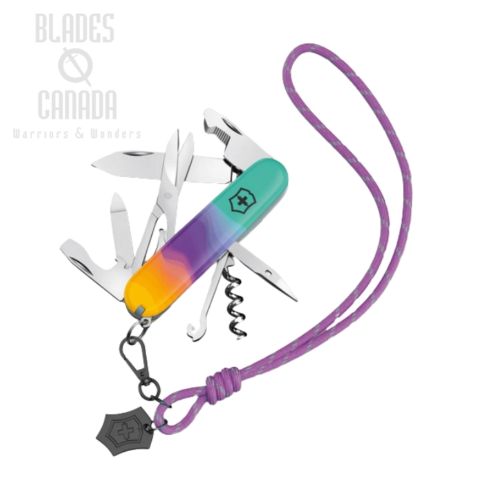 (image for) Victorinox Swiss Army Companion Sydney Style Multitool, 16 Tools w/Purple Lanyard, 1.3909.E222