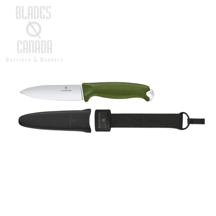 (image for) Victorinox Swiss Army Venture Fixed Blade Knife, 14C28N, G10 Green, 3.0902.4