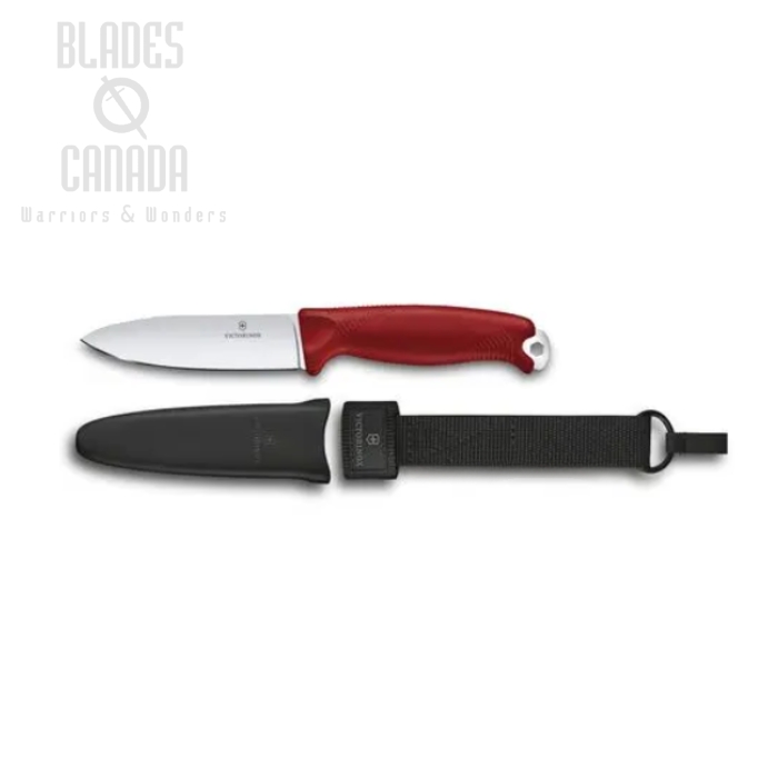 (image for) Victorinox Swiss Army Venture Fixed Blade Knife, 14C28N, Red Handle, 3.0902