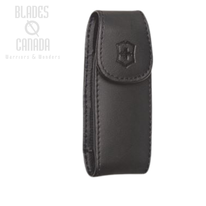 (image for) Victorinox Swiss Army Large Black Leather Pouch With Clip