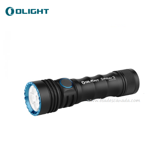 Olight Seeker 3 Rechargeable Flashlight, Black - 3500 Lumens