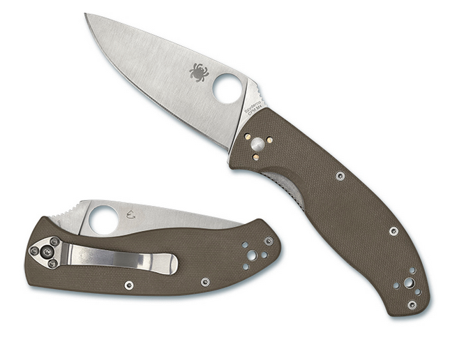 Spyderco Tenacious Folding Knife, CPM M4, G10 Brown, C122GPNM4
