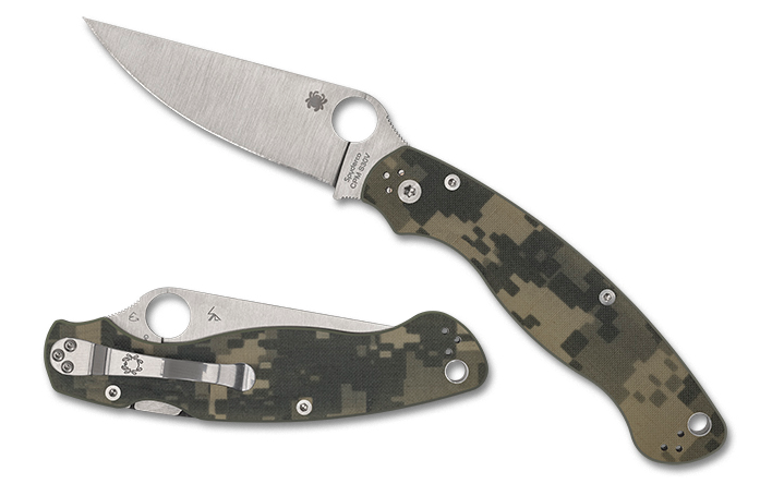 Spyderco Military 2 Compression Lock Folding Knife, CPM S30V, G10 Camo, C36GPCMO2