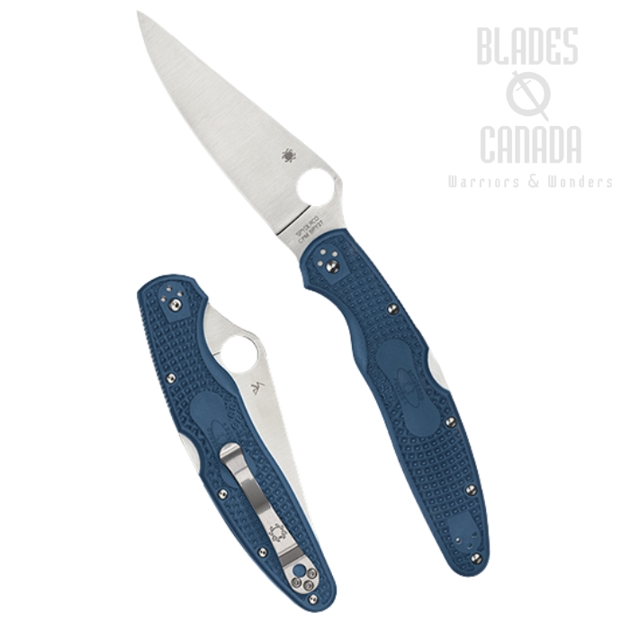 (Coming Soon) Spyderco Police 4 Lightweight Back Lock Folding Knife, CPM SPY27, FRN Blue, C07CBL4 (Coming Soon) Spyderco Police 4 Lightweight Back Lock Folding Knife, CPM SPY27, FRN Blue, C07CBL4