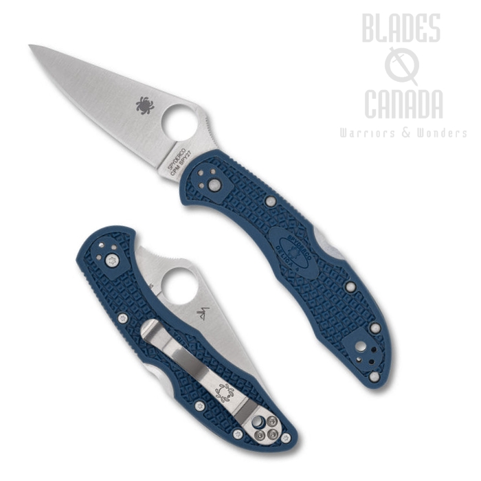 Spyderco Delica 4 Folding Knife, CPM SPY27, FRN Cobalt Blue, C11PCBL Spyderco Delica 4 Folding Knife, CPM SPY27, FRN Cobalt Blue, C11PCBL