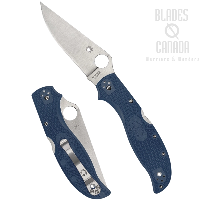 (Coming Soon) Spyderco Stretch 2 XL Lightweight Back Lock Folding Knife, CPM SPY27, FRN Blue, C258PCBL