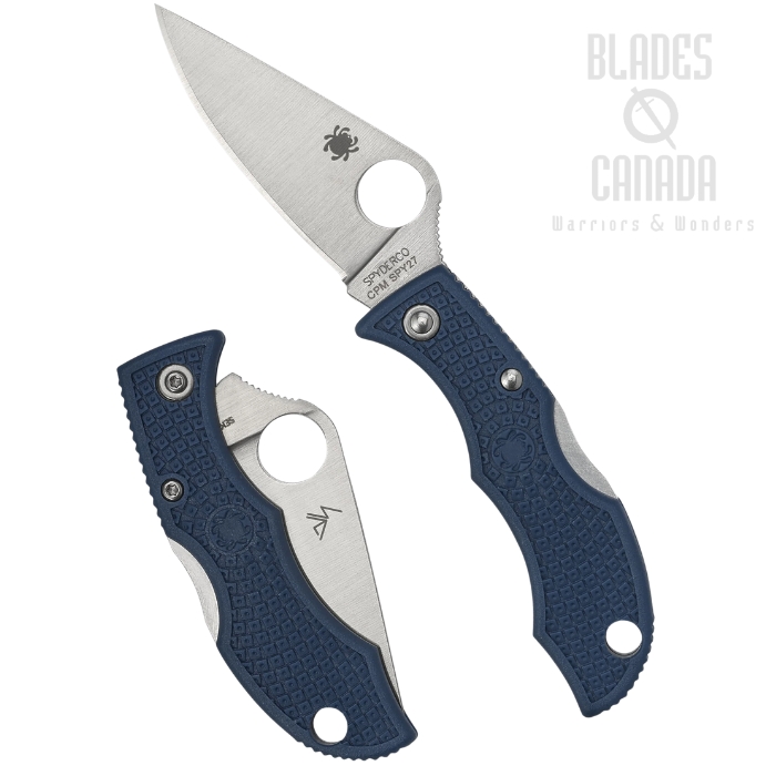 (Coming Soon) Spyderco Ladybug 3 Back Lock Folding Knife, CPM SPY27, FRN Blue, LPCBL3