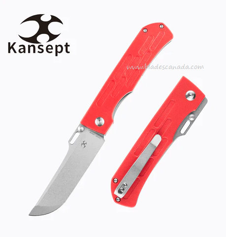 Kansept Reedus Folding Knife, 154CM SW, G10 Red, T1041A2