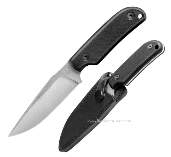 TB Outdoor Commandeur Fixed Blade Knife, Alenox SW, G10 Black, TBO014