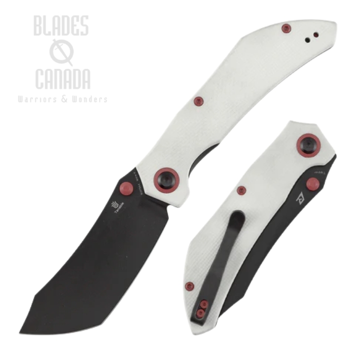 (image for) Tenable Tipper Folding Knife, Nitro V Black, G10 White, B1079A4