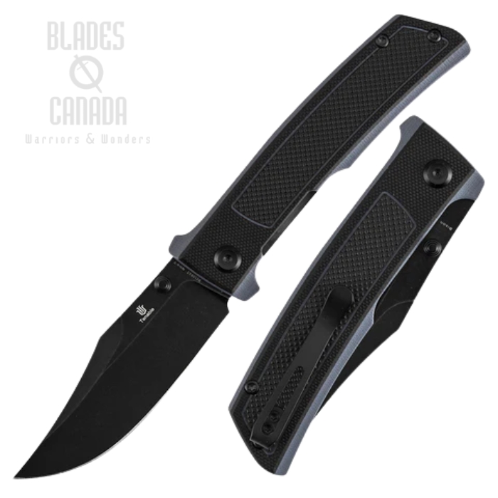 (image for) Tenable Bison Folding Knife, Nitro V Black, G10 Black/Gray, B2108A2