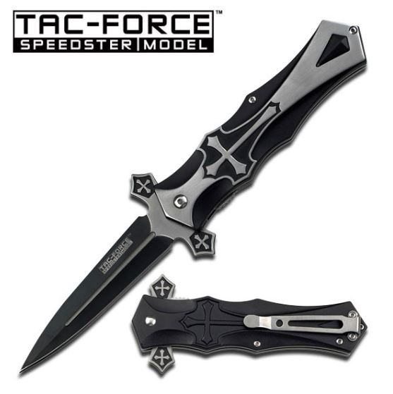 Tac Force TF-817BK Celtic Cross - Black - Click Image to Close