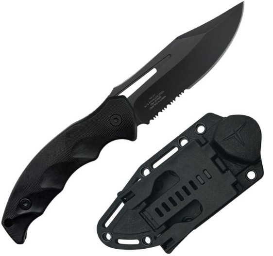 Takumitak Obsidian Fixed Blade Knife, Stainless, FRN Handle, TKF317