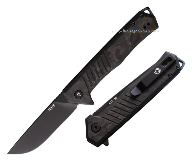 Tekto F2 Bravo Tactical Forged Carbon Fiber Folding Knife – Carbon