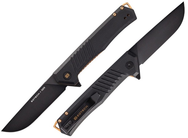 Tekto F1 Alpha EOTECH Flipper Folding Knife, D2, G10, TKTF1GBKBKEO (image for) Tekto F1 Alpha EOTECH Flipper Folding Knife, D2, G10, TKTF1GBKBKEO